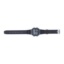 Wasserdichte Digitale Sportuhr 12/24H Leuchtende Alarmfunktion Blauer Gummis strap
