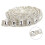 Catena di strass trasparenti, 1 yard, 1,8 cm 4