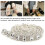 Catena di strass trasparenti, 1 yard, 1,8 cm 7