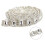 Catena di strass trasparenti, 1 yard, 1,8 cm 5