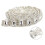 Catena di strass trasparenti, 1 yard, 1,8 cm 13