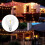 3Pcs G40 Led Replacement Light Bulbs, E12 Screw Base Shatterproof LED Globe Bulbs for Solar String Lights Warm White 4