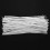 130Pcs Cable Organizer Binding Verpackung Wire Twist Ties Weiß 150X2.2Mm 5