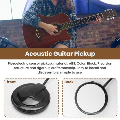 Akustisk Gitarr Pickup Piezogivare för Gitarr Violin Ukulele Mandolin 2