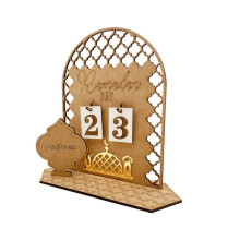 Ramadan Countdown Calendar Eid Mubarak Ornament 2023 Ramadan Decoration for Home Islam Muslim Party Decor Ramadan, B