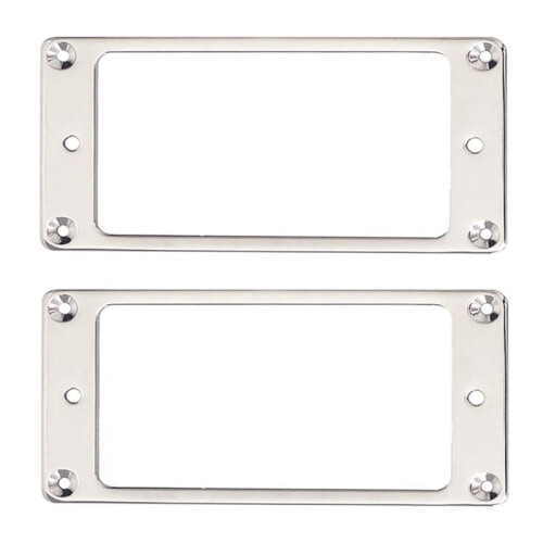 Metall Humbucker Pickup Ring Cover Rambyte Kompatibel med LP Gitarrmontering Elgitarrer (Svart) 1