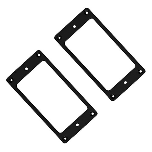 Metall Humbucker Pickup Ring Cover Rambyte Kompatibel med LP Gitarrmontering Elgitarrer (Svart) 2