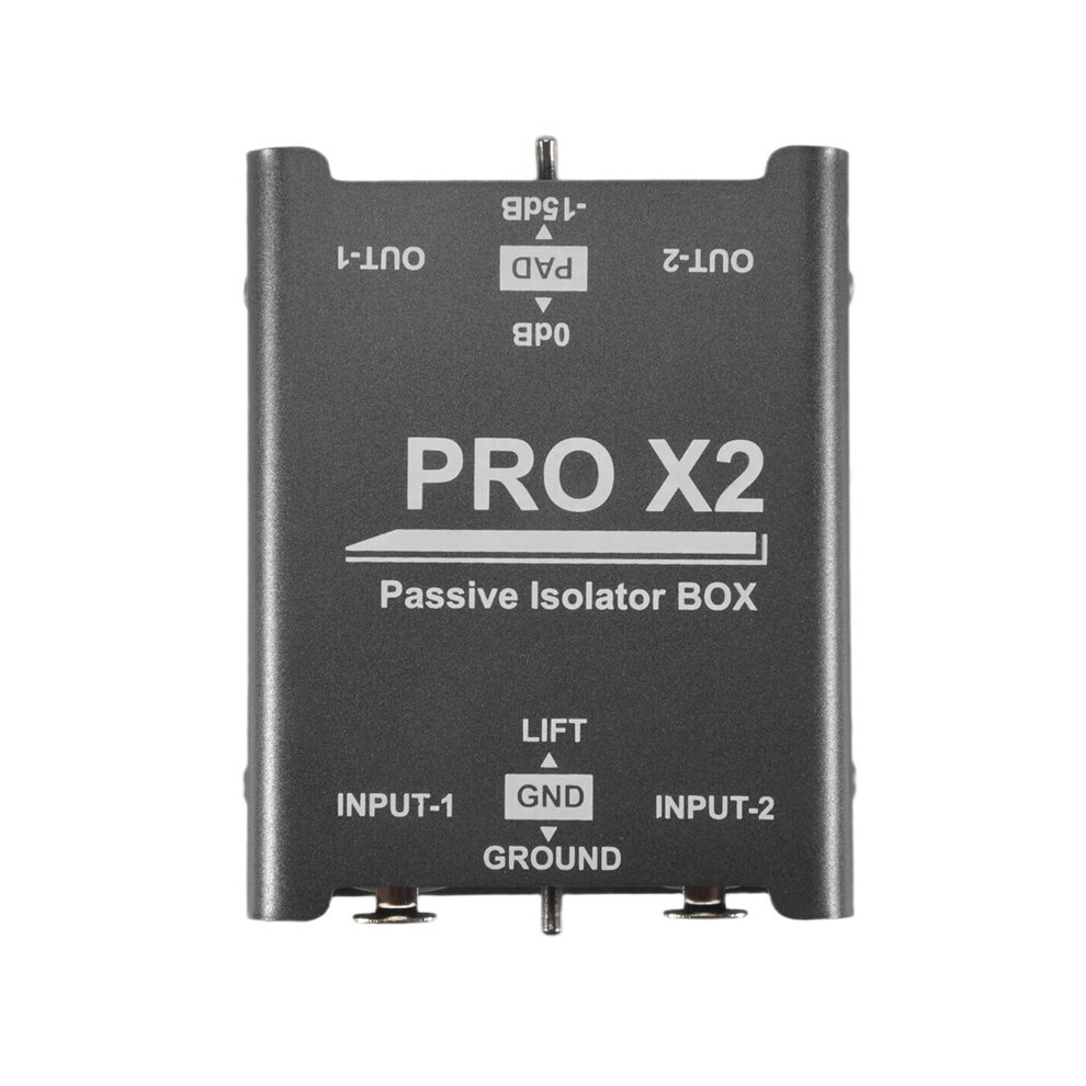 New 2-Way Audio Isolator, Audio Current Eliminator, Xlr 6.5, Permalloy Isolator, Mixer Live Broadcast 6033156939263