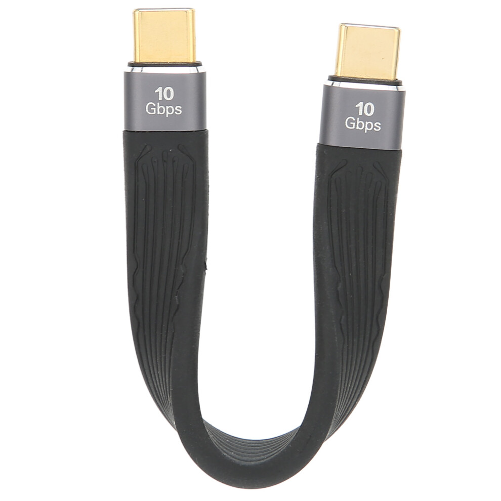 Compact Usb C To C Cable High Speed Data Transfer 10Gbps Short Type C Cord With Reversible Design Durable Fpc Core Built-In Emark Chip For Laptops Tab 9147006698082