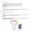 4pcs Gu10 Bulbs and 1remote Control with Memory Function 17colors Changeable Spot Ligh 4dynamic Lighting Modes Spotlight 5