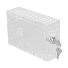 Boîte à verrouillage du thermostat en acrylique transparent avec 2 clés, compatible universel, grande taille de garde