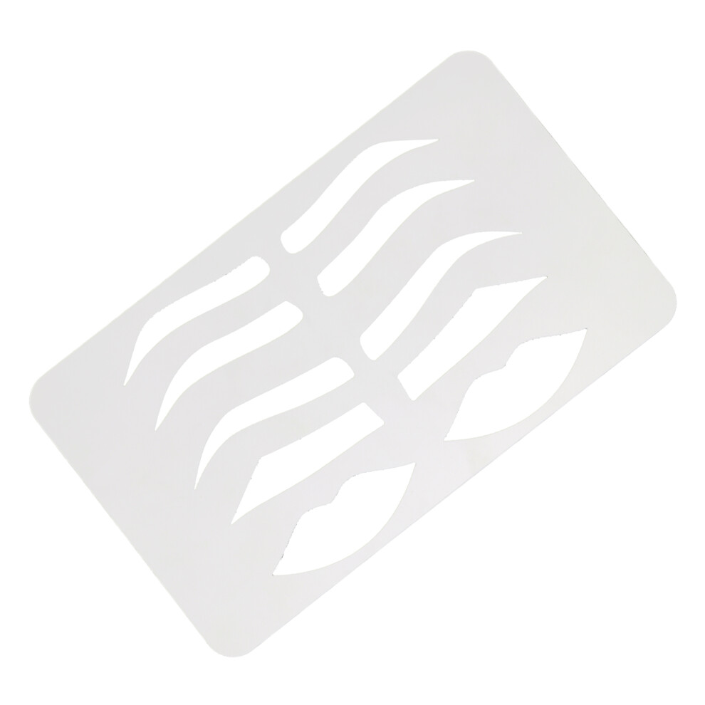 Eyebrow & Lip Stencil - Reusable Makeup Template for Men & Women
