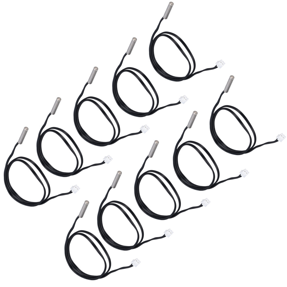 Temperature Sensor Probe Ntc Thermistor 10Pcs 5X25mm Cylindrical Head 20K B3950 8761376284730
