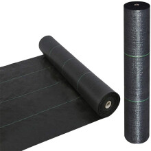 Heavy-Duty Weed Block, Landscape Fabric for Driveway Stabilization and Slope Erosion Control, Rugged Polypropylene Ground Cover with High Tensile