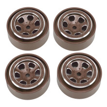 Verbeterde balans RC-velg, zeer slijtvast aluminiumlegering, 6 gaten, beadlock-ontwerp voor Traxxas TRX4M1/18 Crawler, eenvoudig te installeren.