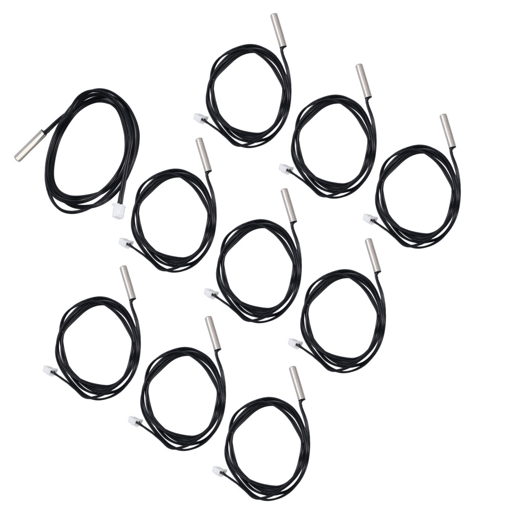 Compact and Reliable 10Pcs Temp Probes 50K B3950 Cylindrical 5x25mm Head