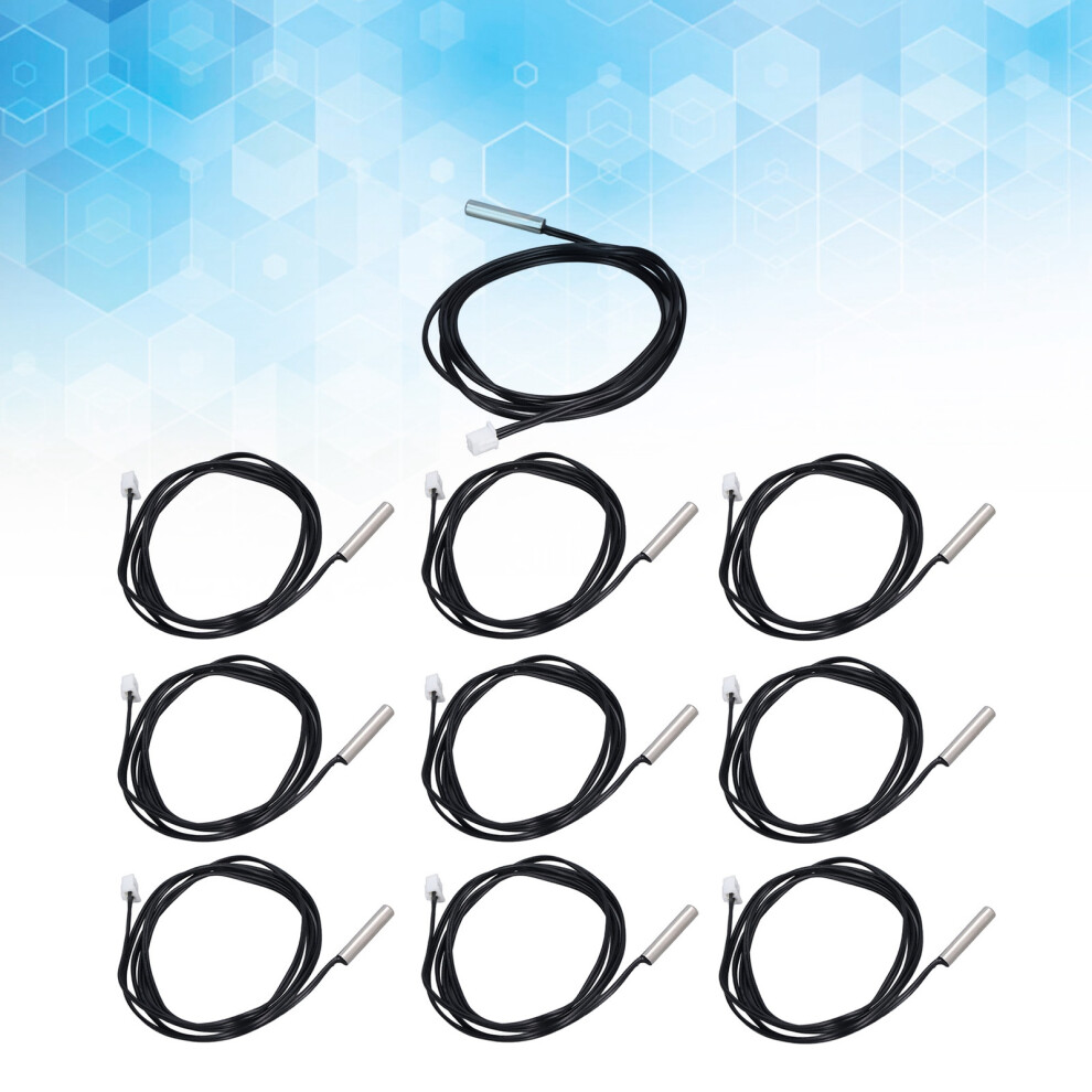 10Pcs Ntc Thermistor Temperature Sensor 5X25mm 15K B3950 7891376285541