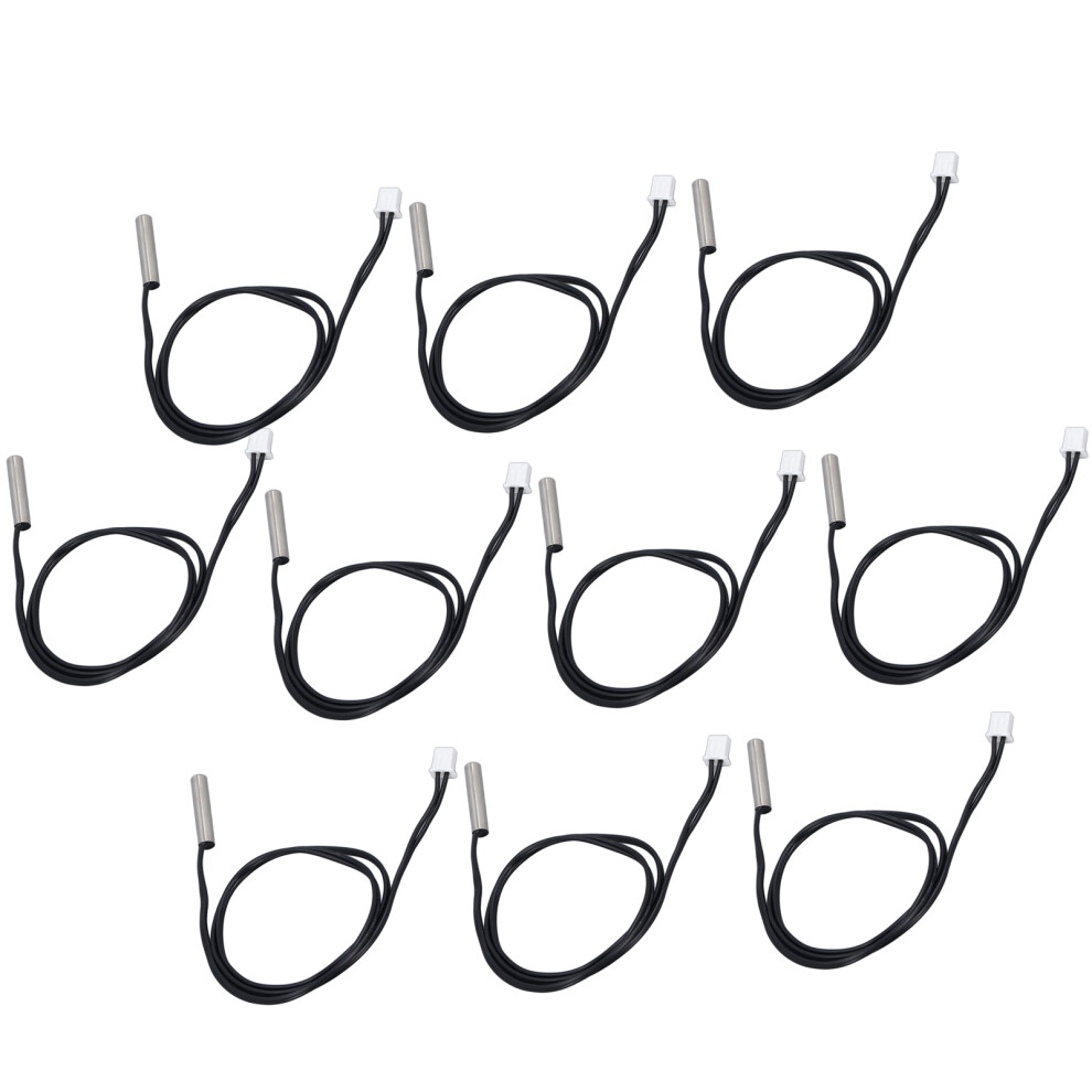 Ntc Thermistor Sensor Probes 10Pcs 5X25mm Cylindrical Head 500Mm 5K 4691376285601