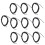 10 pcs NTC Thermistor Temperature Sensor Probe 20K B3950 Drop Tip 2m Length 14