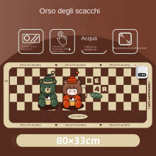 (80*33, Orso degli scacchi) Termoforo impermeabile da tavolo