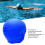 Capuchon de protection auditive en silicone élastique 3D bleu foncé 5
