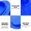 Capuchon de protection auditive en silicone élastique 3D bleu foncé 13