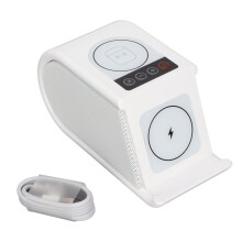 Kabellose Ladestation für iPhone 16 und Apple Watch, minimalistisches und stilvolles Design, Schnellladeständer mit LED-Anzeige, sicheres Laden