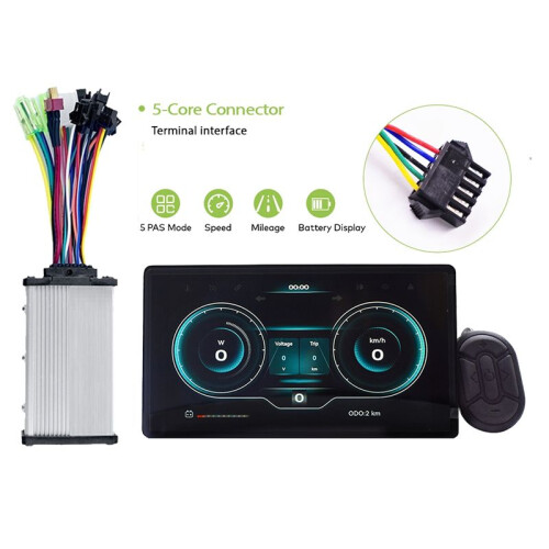 H8 Electric Bicycle Lcd Display+Controller Screen Projection Navigation Digital Stopwatch Speedometer Ebike Meter C 1