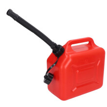 5L Red ABS Gas Can with 27cm Outlet Pipe & Scale, Leak-Free