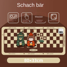 (Digital anzeige Fünf-Gang-Timing 80*33, Schach bär) Wasserdichtes Desktop-Heizkissen