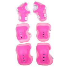 Kids Safety Gear Collection, Wrist Guards Knee Pads Elbow Pads Set with Reflective Strips Impact Protection Durable Fabric, Adjustable Elastic Straps