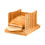 Bamboo Bread Slicer for Homemade Loaf, Three Slice Thickness Options with Adjustable Width, Foldable and Compact Crumb Catcher Bread Cutting Guide, 1