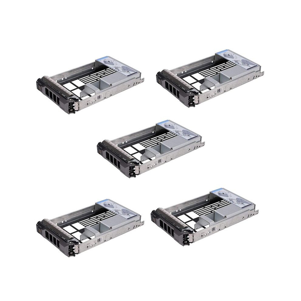 5Pcs 3.5 Inch Hard Drive Caddy Tray For Poweredge Servers - With 2.5 Inch Hdd Adapter Nvme Ssd Sas Bracket 4711095921465