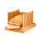 Bamboo Bread Slicer for Homemade Loaf, Three Slice Thickness Options with Adjustable Width, Foldable and Compact Crumb Catcher Bread Cutting Guide, 7