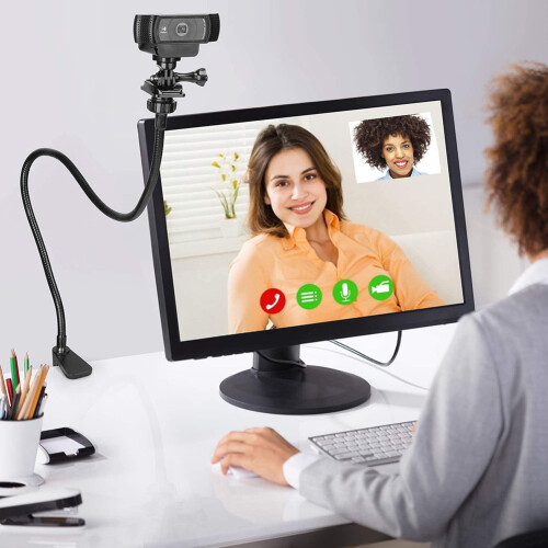 Ρυθμιζόμενη βάση κάμερας web 360 μοιρών με ρυθμιζόμενο ύψος και λαιμόκοψη, 2