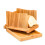 Bamboo Bread Slicer for Homemade Loaf, Three Slice Thickness Options with Adjustable Width, Foldable and Compact Crumb Catcher Bread Cutting Guide, 6