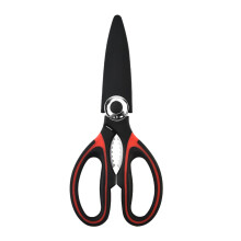 Heavy Duty Kitchen Shears, Non-Loosing Strongly Jointed Blades for Meat and Poultry, Sharp Stainless Steel Scissors with Bottle Opener - Ergonomic