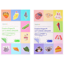 Coloured Origami Craft Paper, 120 Pcs Creative Paper Projuects Crafts Kit, Double Sided Colored Blank Orgami Bulk Folding Book, Square Craft