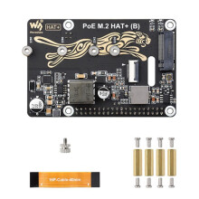 Waveshare for Raspberry Pi 5 PCIe to M.2 with PoE Expansion Board Support NVMe for 2230/2242/2260/2280 M.2 Hard Drives