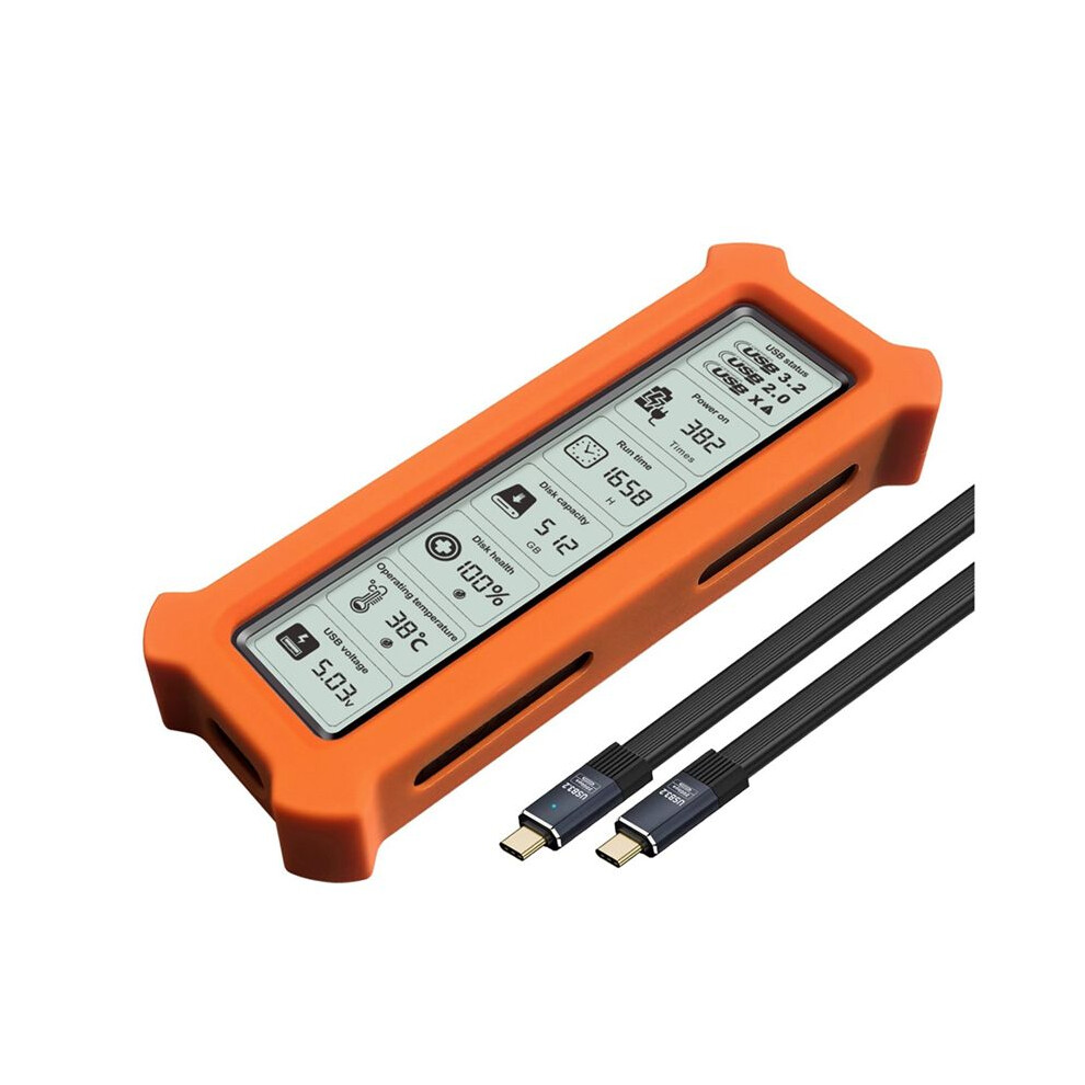 M.2 Nvme Ssd Enclosure With Display Screen Ssd Case Usb 3.2 Gen 2 20Gbps Nvme Pci-E Ngff Ssd Disk Box A 6033245220326