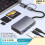 6-in-1 CF//TF Card Reader USB-C Hub USB 3.0 Card Reader Adapter for Computer/Android/Micro- 4