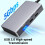 6-in-1 CF//TF Card Reader USB-C Hub USB 3.0 Card Reader Adapter for Computer/Android/Micro- 5