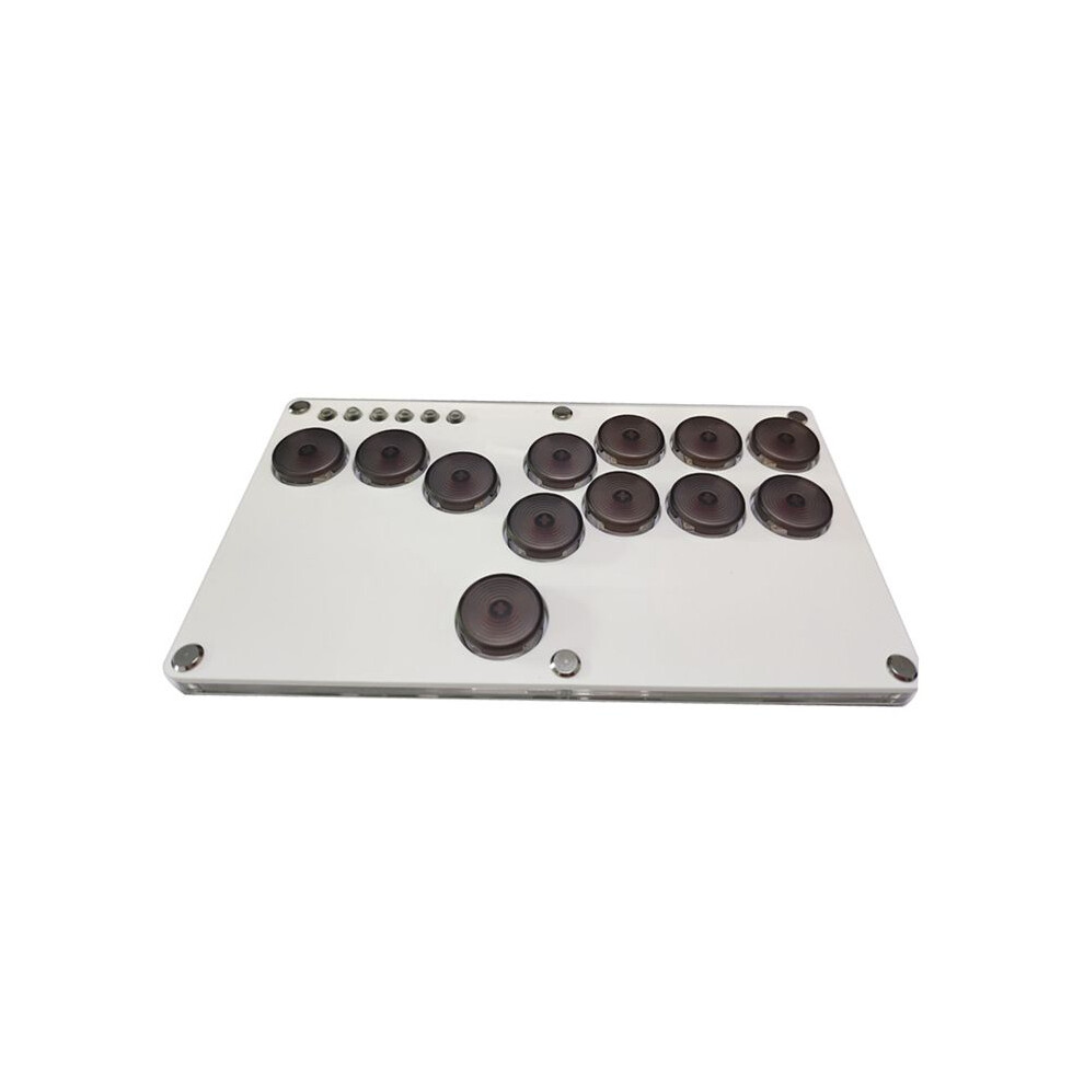 12Key Joystick Hitbox Keyboard Arcade Stick Controller For Ps4/Ps3//Pc Arcade Hitbox Controller Fight Sticks B White 4712573590166