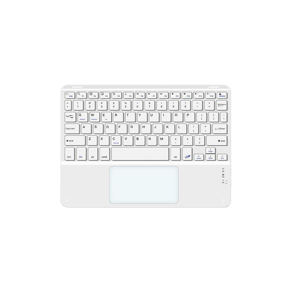10Inches Touchpad Keyboard Compatible With Windows, Ipados, Android, And Ios English White 4713617466836