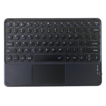 Draadloos -Toetsenbord  78 Toetsen Gaming Office Oplaadbaar Toetsenbord Touchpad voor Pad PC Tablet Zwart