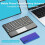 Wireless  Keyboard  78 Keys Gaming Office Rechargeable Keyboard Touchpad for Pad PC Tablet Black 4