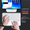 Wireless  Keyboard  78 Keys Gaming Office Rechargeable Keyboard Touchpad for Pad PC Tablet White 2