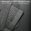 Wireless  Keyboard  78 Keys Gaming Office Rechargeable Keyboard Touchpad for Pad PC Tablet Black 6