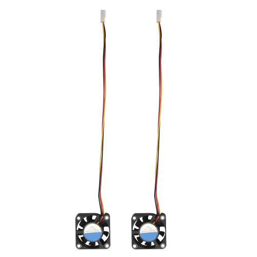2 Pcs 3 Pin 40mm Square PC Computer Cooling Fan  12V Black