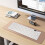 Wireless Slim White Keyboard + Wireless Optical Mouse Set for PC and Laptop 6